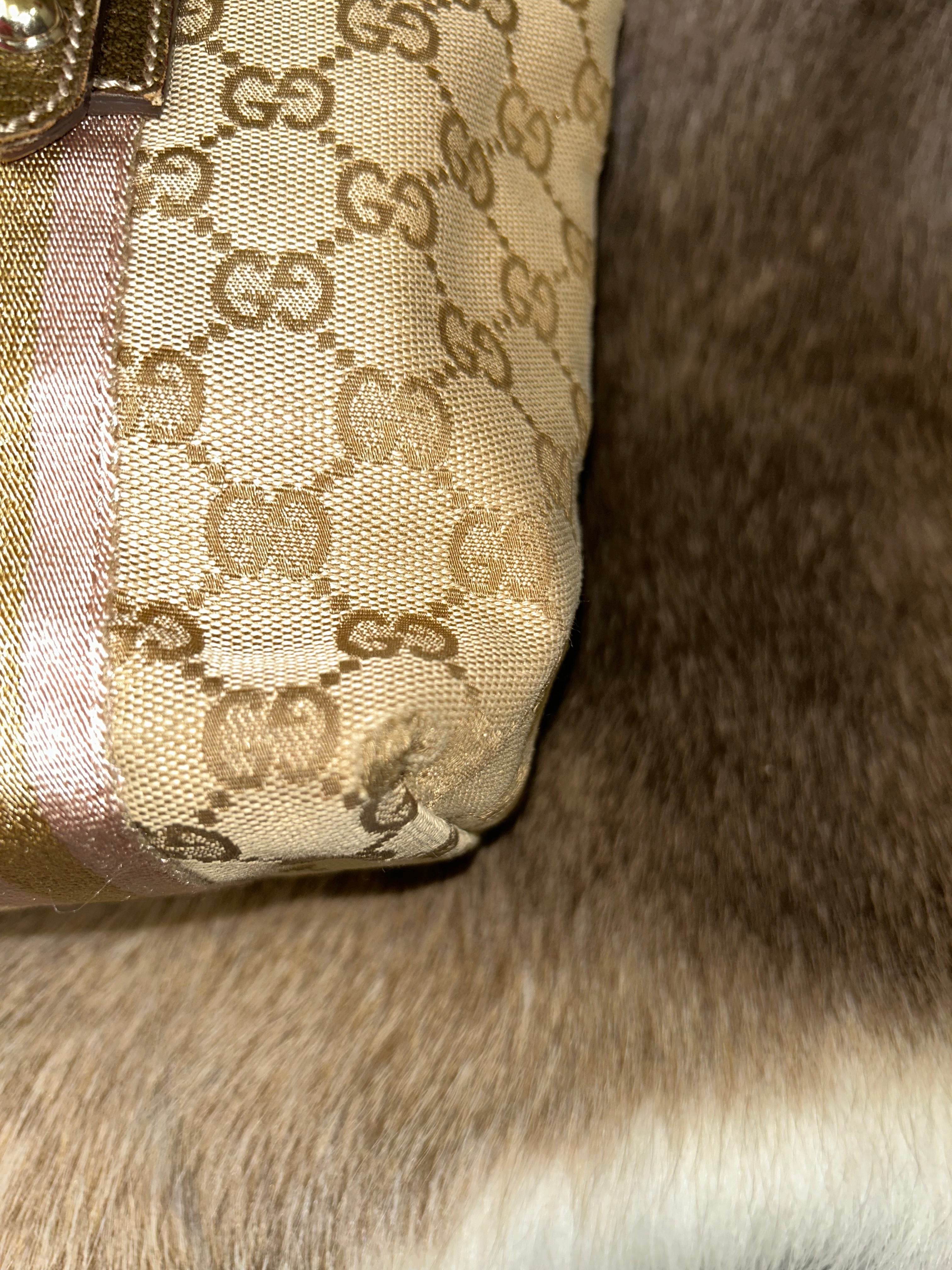 Gucci Sherry Tote - Beige/Pink