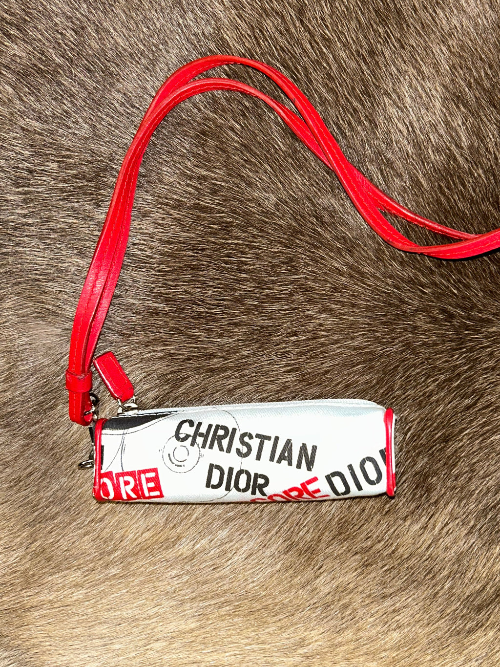 Christian Dior Hardcore Lipstick Case - White/Red