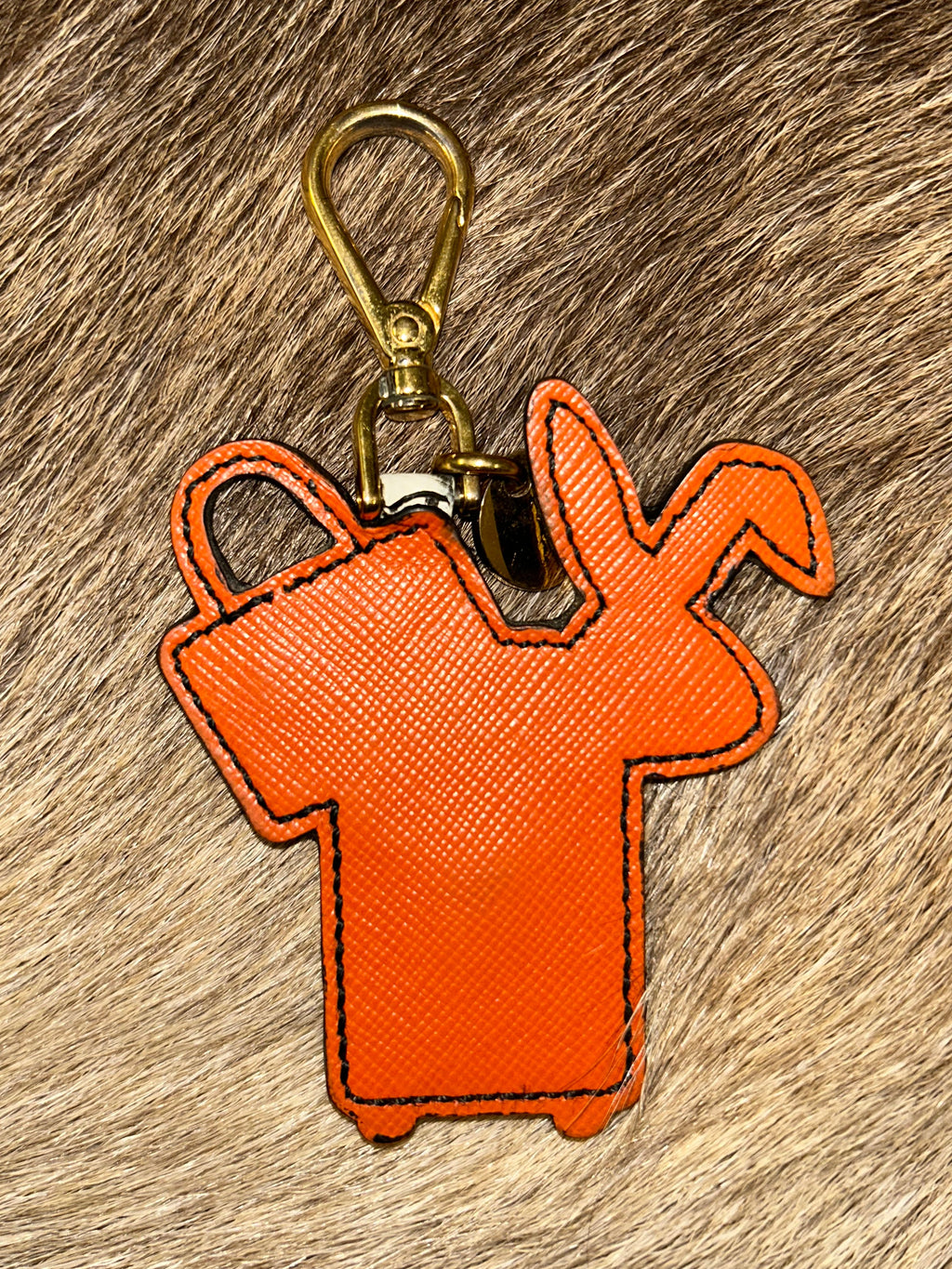 Prada Rabbit Key Holder - Red/Orange/White