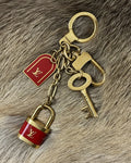 Louis Vuitton Porte Cles Kaduna Charm - Red/Gold