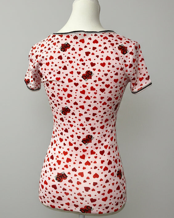 Dolce & Gabbana Underwear Hearts T-shirt - Pink/Red