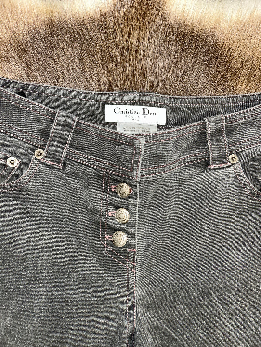 Christian Dior Jeans - Washed Black/Pink