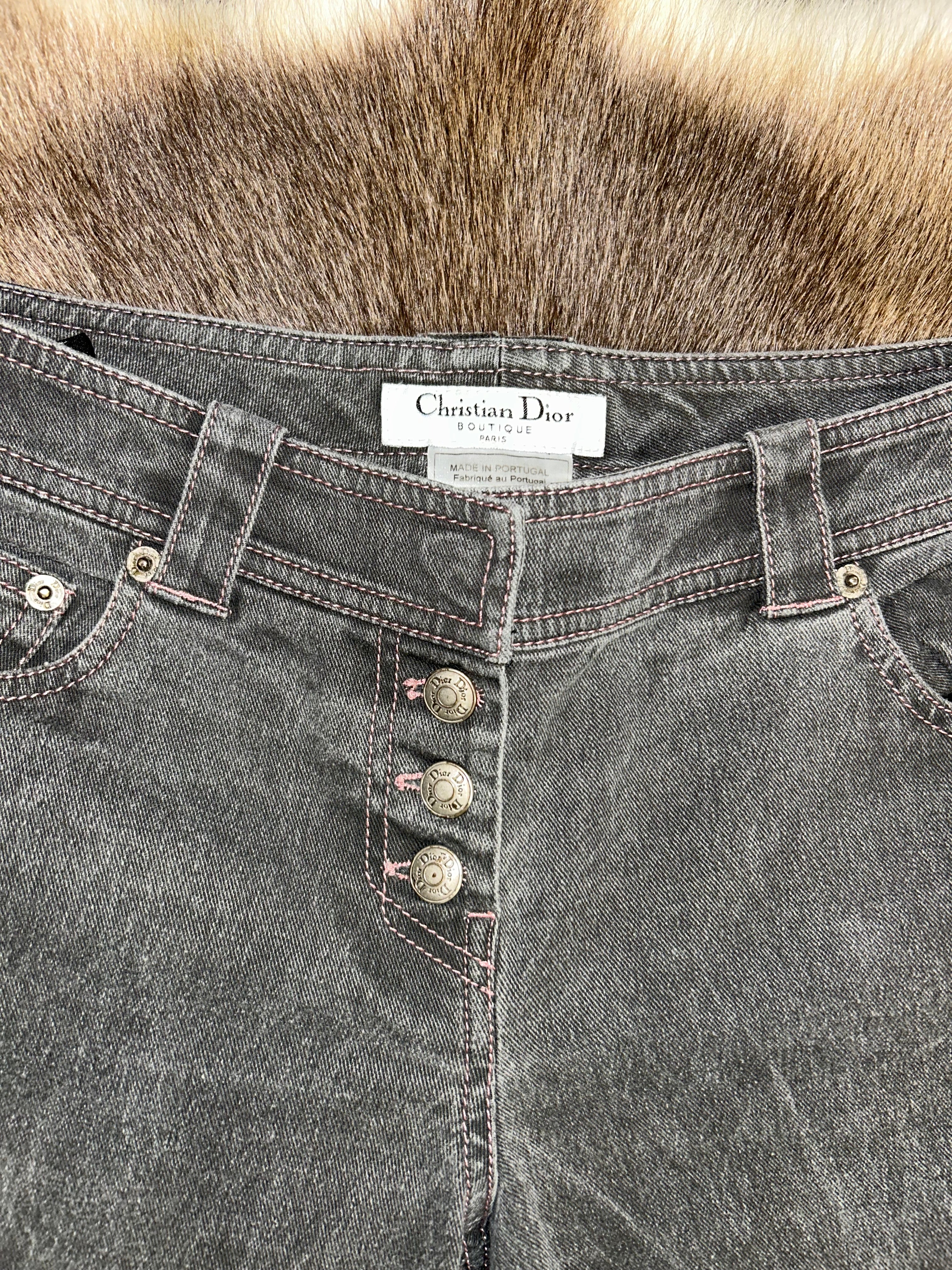 Christian Dior Jeans - Washed Black/Pink