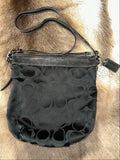 Coach Monogram Crossbody - Black