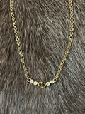 Christian Dior Stone Necklace - Gold