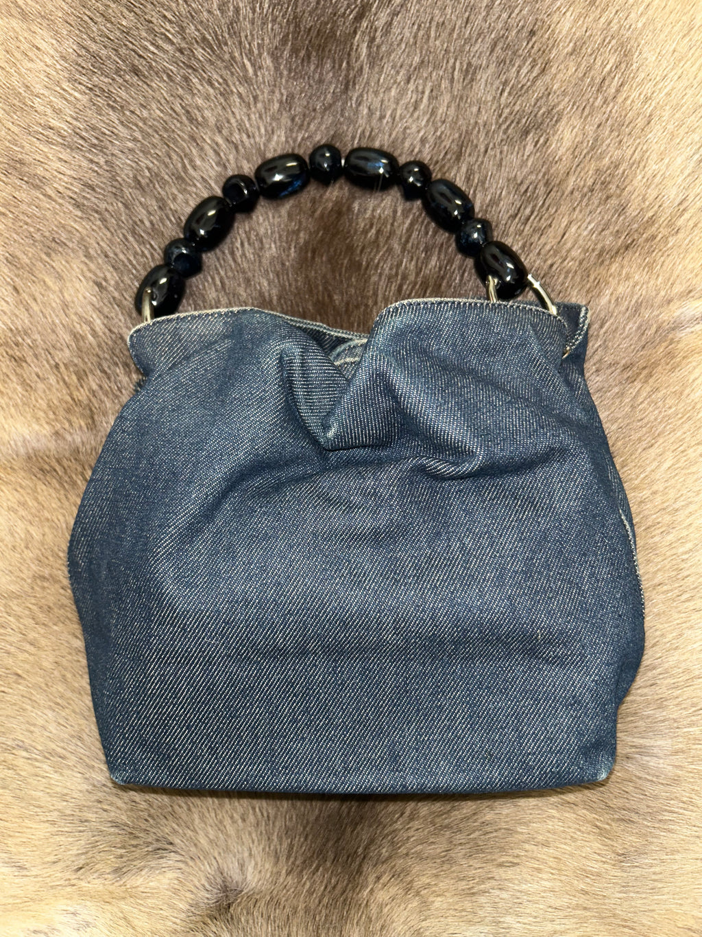 Christian Dior Maris Pearl Handbag - Denim Blue