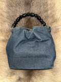Christian Dior Maris Pearl Handbag - Denim Blue