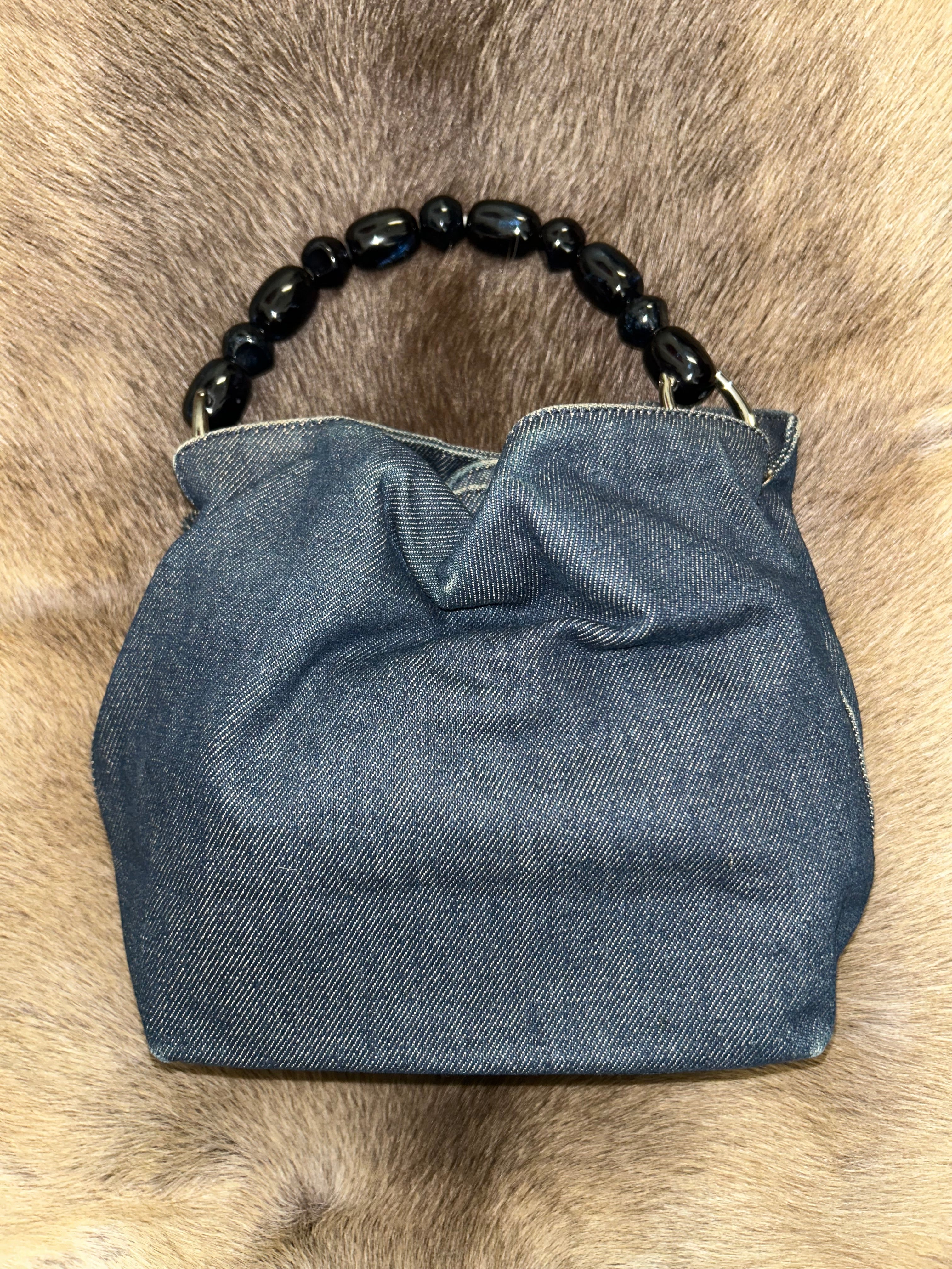 Christian Dior Maris Pearl Handbag - Denim Blue