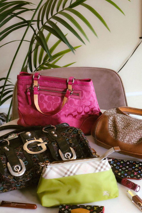 Burberry Nova Check Pouch - Beige/Green