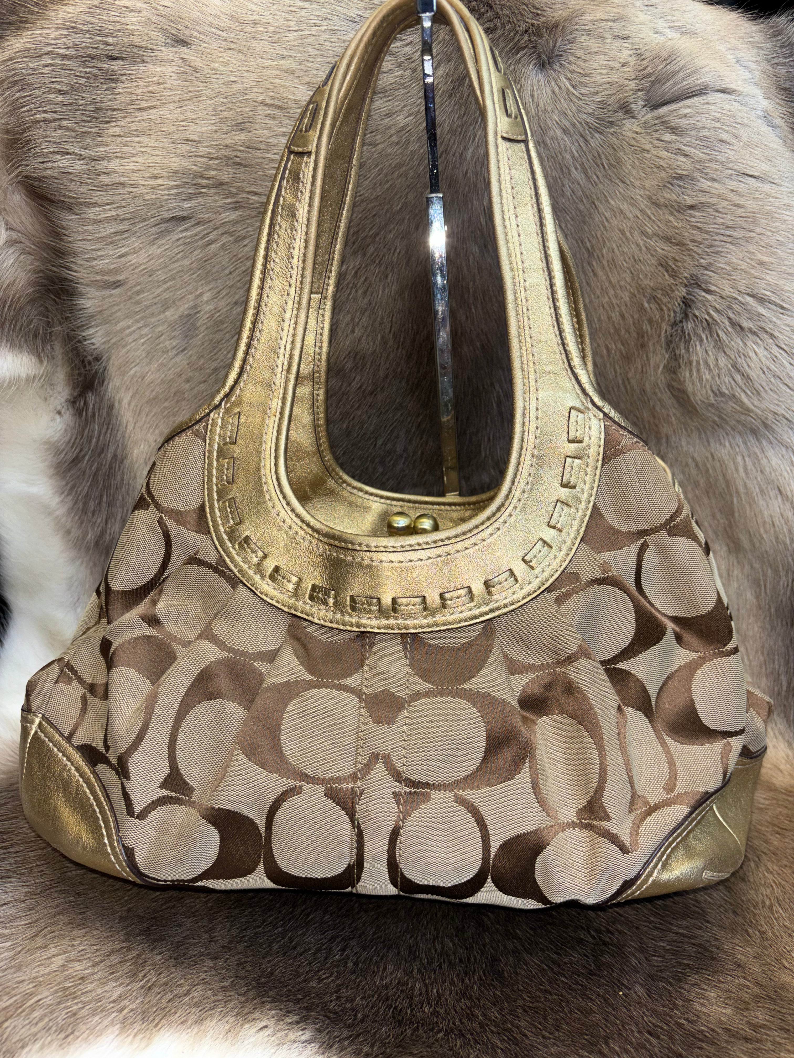 Coach Ergo Kisslock Shoulder Bag - Gold