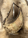 Coach Monogram Patchwork Shoulder Bag - Brown/Beige