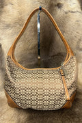 Coach Monogram Soho Hobo Bag - Brown/Beige